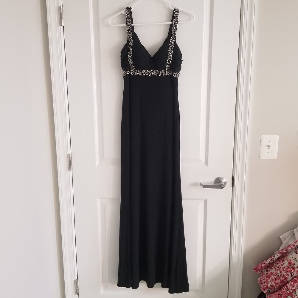 Black Beaded Formal Dress
